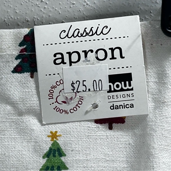 Holiday Tree Pattern Kitchen Baking Cooking Apron - Picture 5 of 9